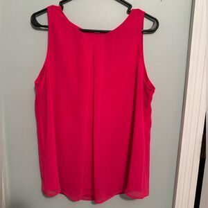 White House Black Market pink  Top with Rounded Neckline SZ M